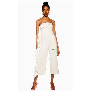 Ivory Frill Bandeau Jumpsuit